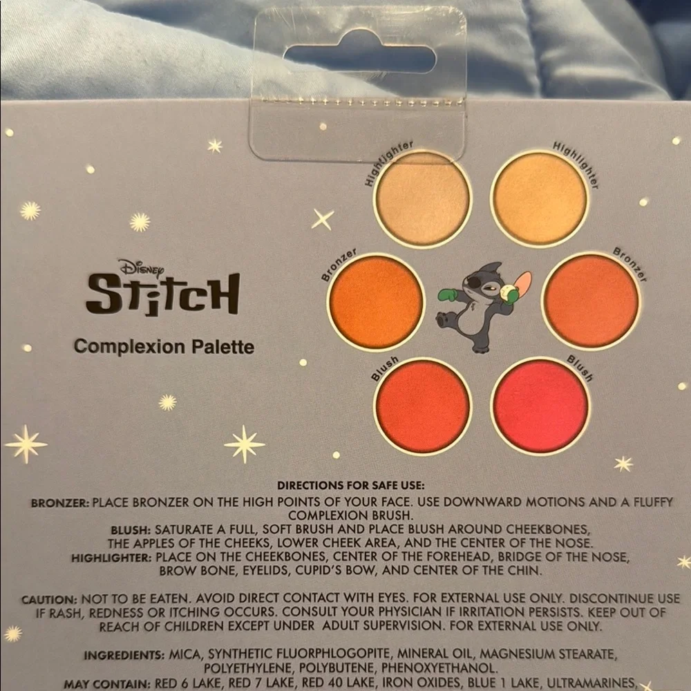 Disney Stitch Complexion Palette, Stitch Makeup Palette, Disney Makeup Palette